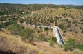 The bridge over Oeiras river near Mertola city. Baixo Alentejo. Portugal Royalty Free Stock Photo